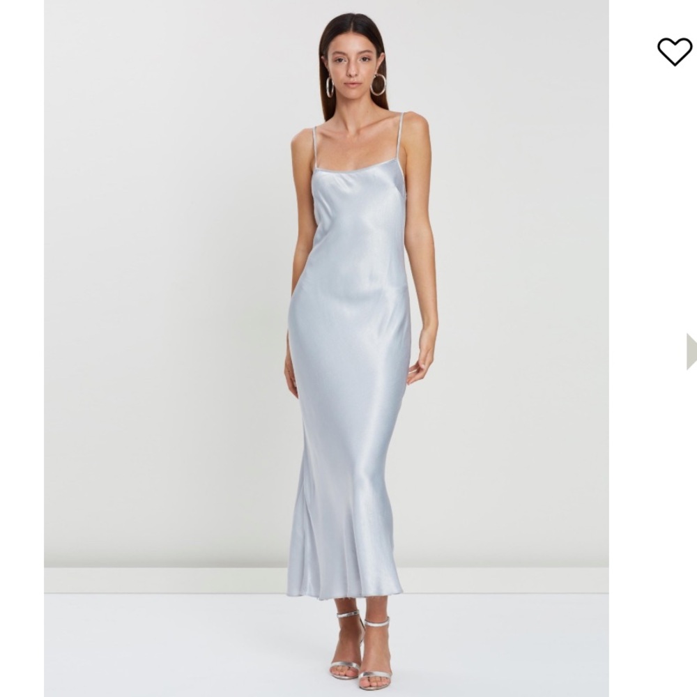 Bec + Bridge
Midnight Dance Satin Maxi Dress in Silver size